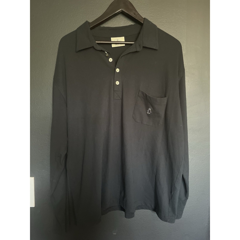 Masters Tech Blue‎ Performance Golf Polo Shirt Masters Logo Size 58 Black